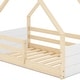 preview thumbnail 21 of 20, Polifurniture Brie Toddler Bed with Roof