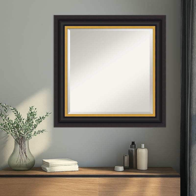 Sierra Beveled Wood Framed Wall Mirror