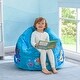 preview thumbnail 3 of 5, Baby Shark Cozee Fluffy Chair by Delta Children, Toddler Size for Kids Up to 6 Years Old