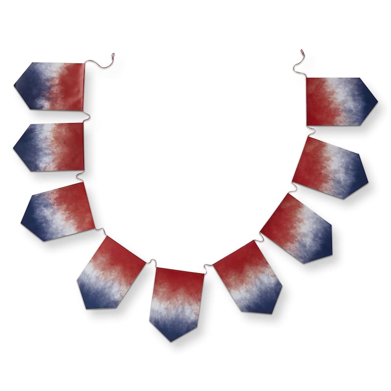 Paper Patriotic 4Th Of July Garland - Multicolor