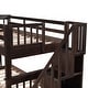 preview thumbnail 42 of 42, Multi-Functional Twin Over Twin Bunk Bed with 3 Drawers, Storage Stairs, Armrest and Full-Length Guardrails for Kids