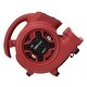 preview thumbnail 6 of 5, XPOWER Air Mover, Dryer, Blower w/ Power Outlets & Timer - Red