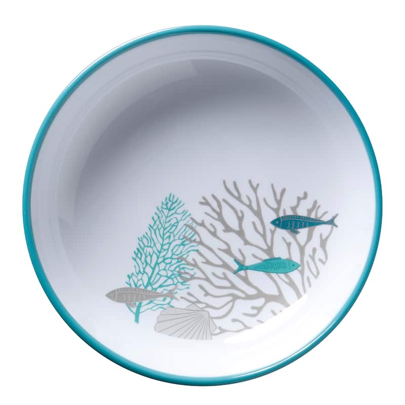 Coastal Non-Slip Melamine Soup Bowl - 6 Piece