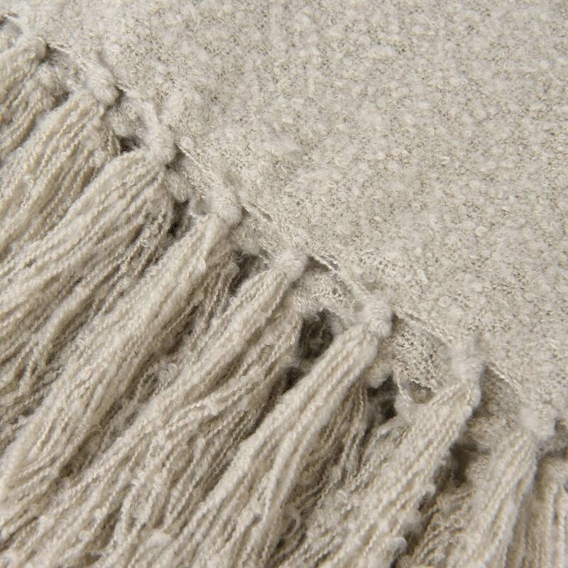 Aurora Home Plush Touch Fringe Throw
