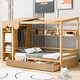 preview thumbnail 1 of 23, Twin Size Wood House Bed with Two Drawers,Shlves and Small Wardrobe Natural