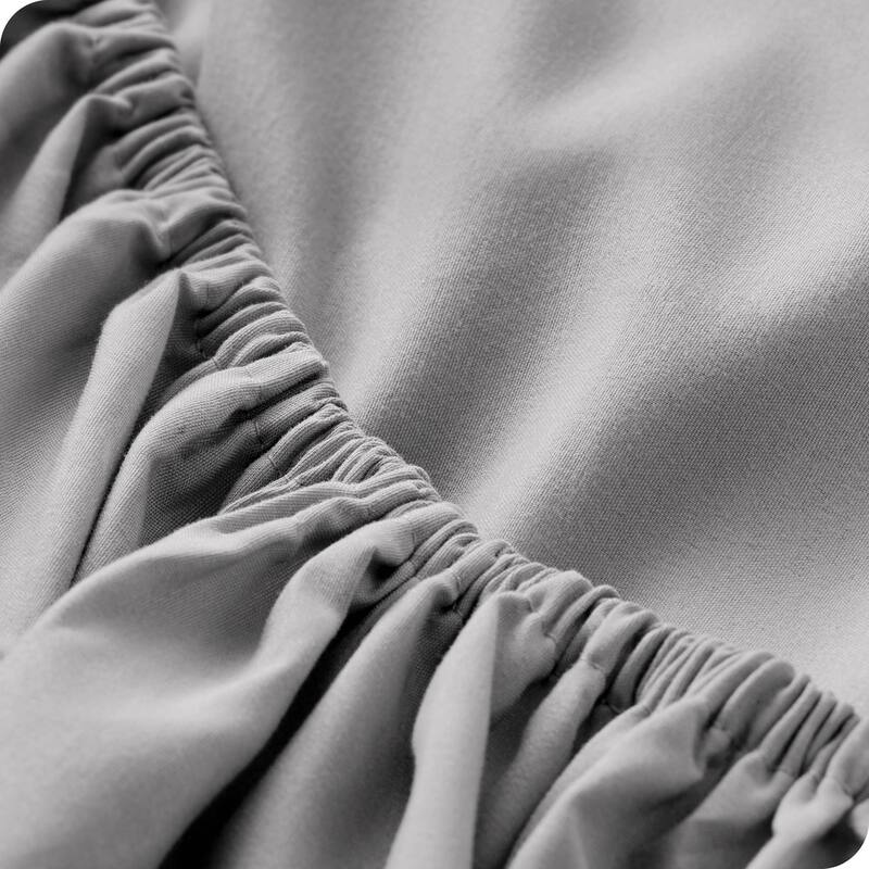 Bare Home Ultra-Soft Microfiber 22 Inch Extra Deep Pocket Fitted Sheet