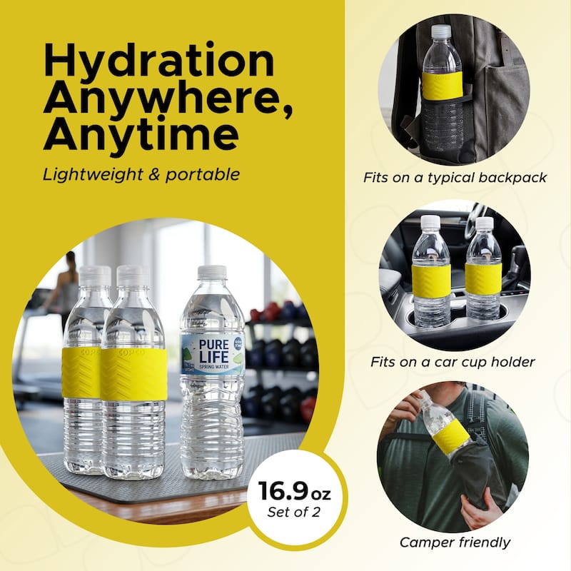 Copco Hydra BPA Free Tritan Water Bottle Set Leak Proof & Dishwasher Safe