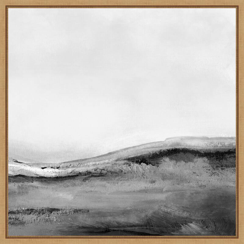 Mono Landscape No2 by Dan Hobday (22 x 22 in.), Framed Canvas Wall Art Print