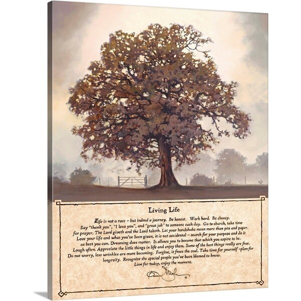 "Living Life" Canvas Wall Art