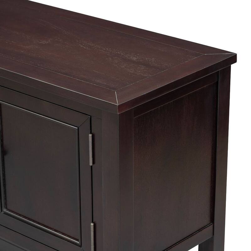 Elegant Storage Dresser with 4 Small Drawers and Bottom Shelf for Bedroom