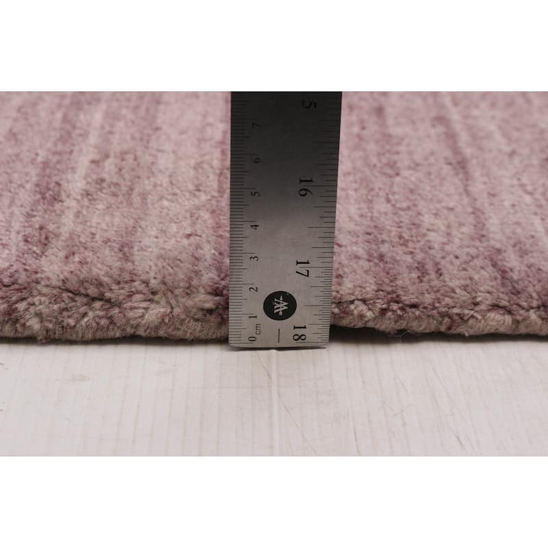 ECARPETGALLERY Hand Loomed Kashkuli Gabbeh Violet Wool Rug - 5'6 x 7'7