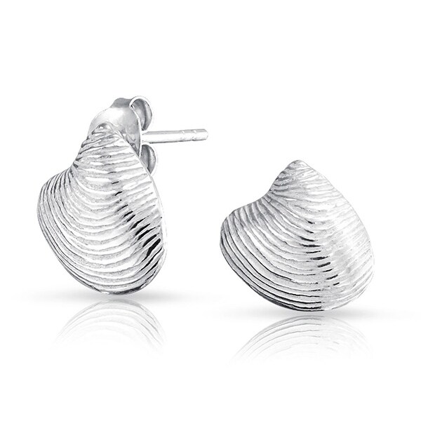 Silver Seashell Earrings Hot Sale, 52 