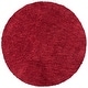 preview thumbnail 98 of 123, SAFAVIEH August Shag Veroana Solid 1.5-inch Thick Rug 6'7" Round - Red - Round