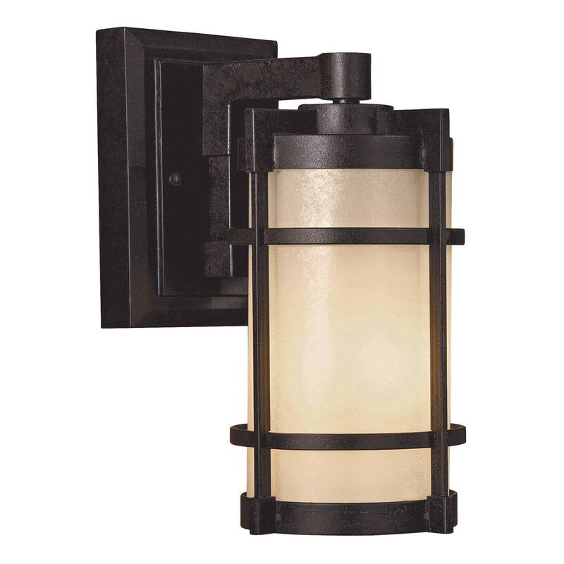 The Great Outdoors 72022 Andrita Court 12" Tall Outdoor Wall Sconce - Textured French Bronze