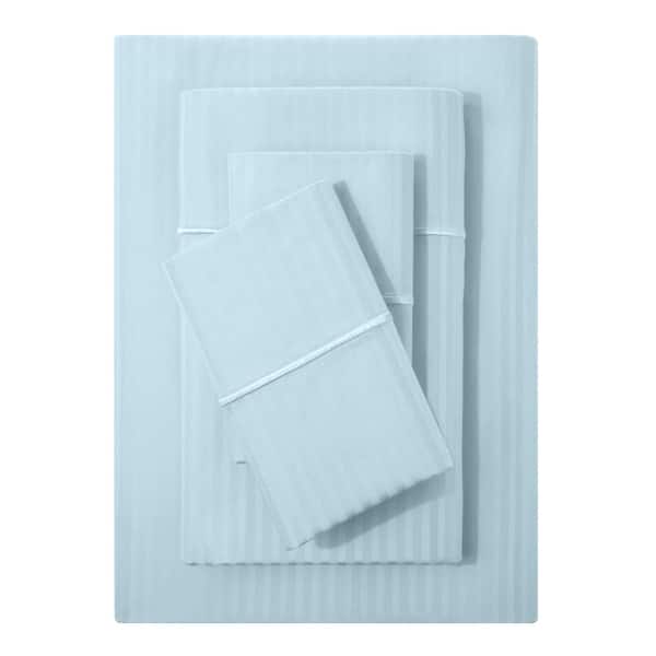 slide 2 of 96, Feather and Stitch NY 500 Thread Count Sateen Sheet Set Cotton Silky Soft Deep Pocket Breathable Bedding