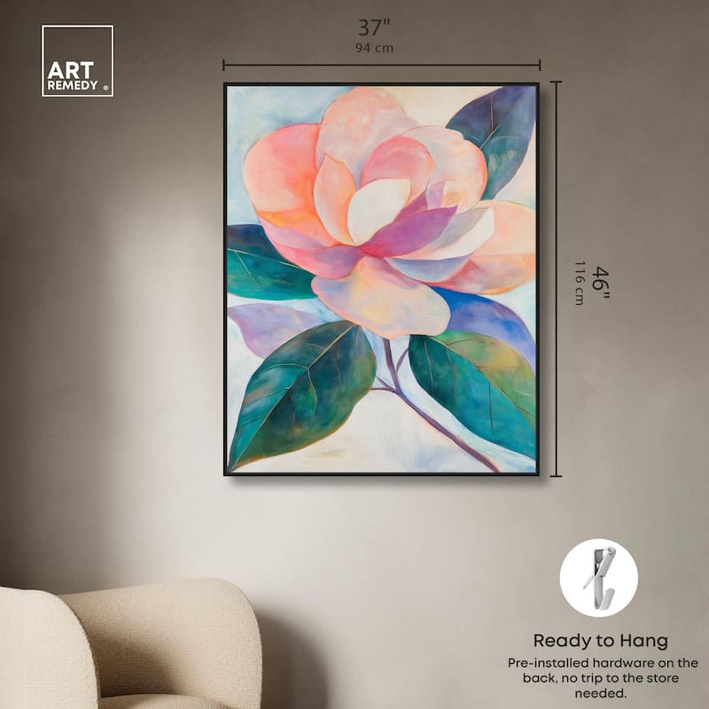 Pink Magnolia II Canvas by Art Remedy