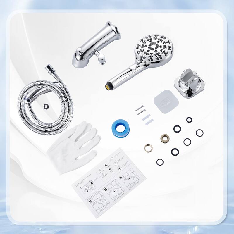 WOWOW Integrated Diverter Bathtub Spout with Handshower