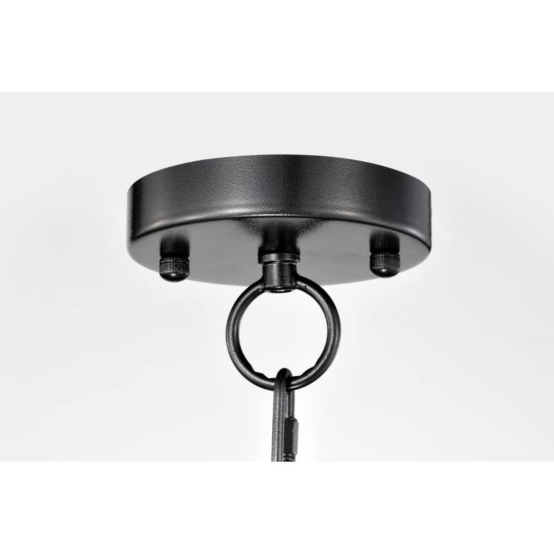 Black Smith Iron 48-inch Wagon Wheel 24-light Chandelier