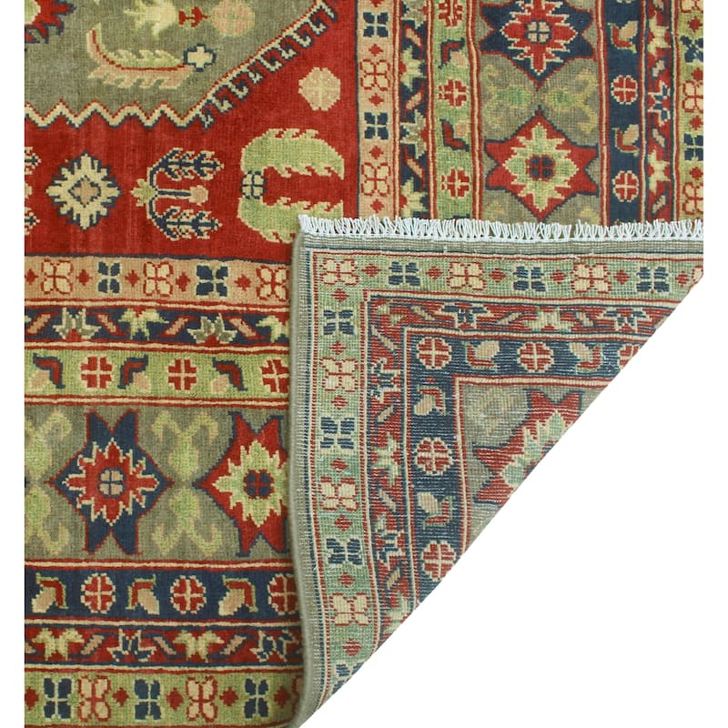 Kazak Celenia Grey/Red Rug - 8'4" x 11'2"