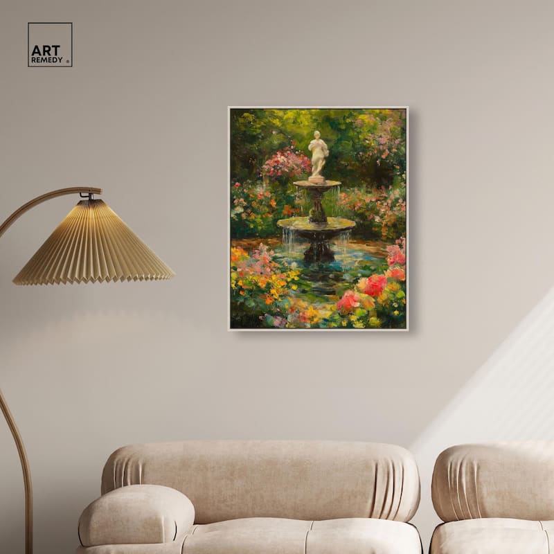Poured Peace Canvas by Art Remedy