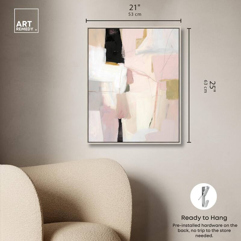 Pistachio Pink I Canvas by Art Remedy
