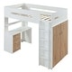 preview thumbnail 2 of 14, Spivey Twin Loft Bed with Built-in Desk