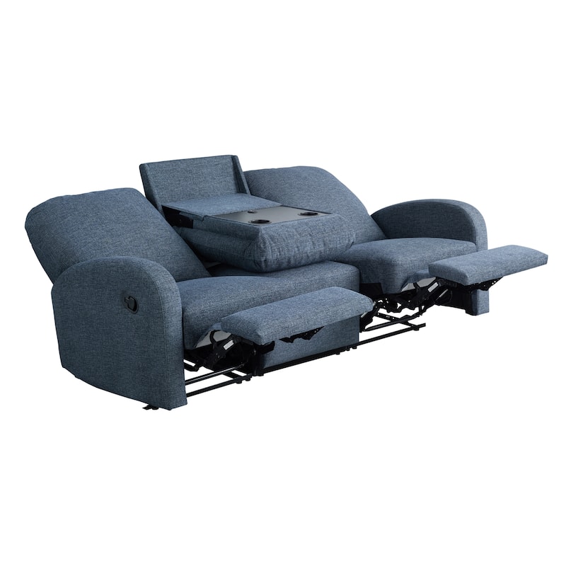 Relax-A-Lounger Parker Reclining Sofa in Woven Polyester Fabric