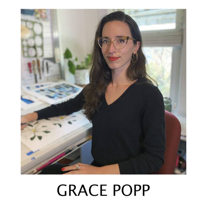 Branches of Magnolia No. 1 by Grace Popp Framed Canvas Wall Art Print