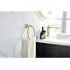 preview thumbnail 3 of 8, 6 Piece Bathroom Hardware Set Brushed Gold Wall Mount Modern Bathroom Towel Holder Bar 304 Stainless Steel Bath Accessories Set