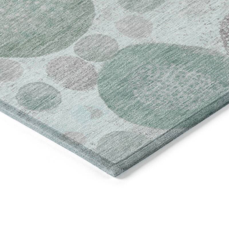HomeRoots Geometric Transitional Rectangle Outdoor Rug