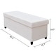 preview thumbnail 23 of 22, Fabric Upholstered Storage Ottoman, Bench for Entryway, Bedroom, Closet