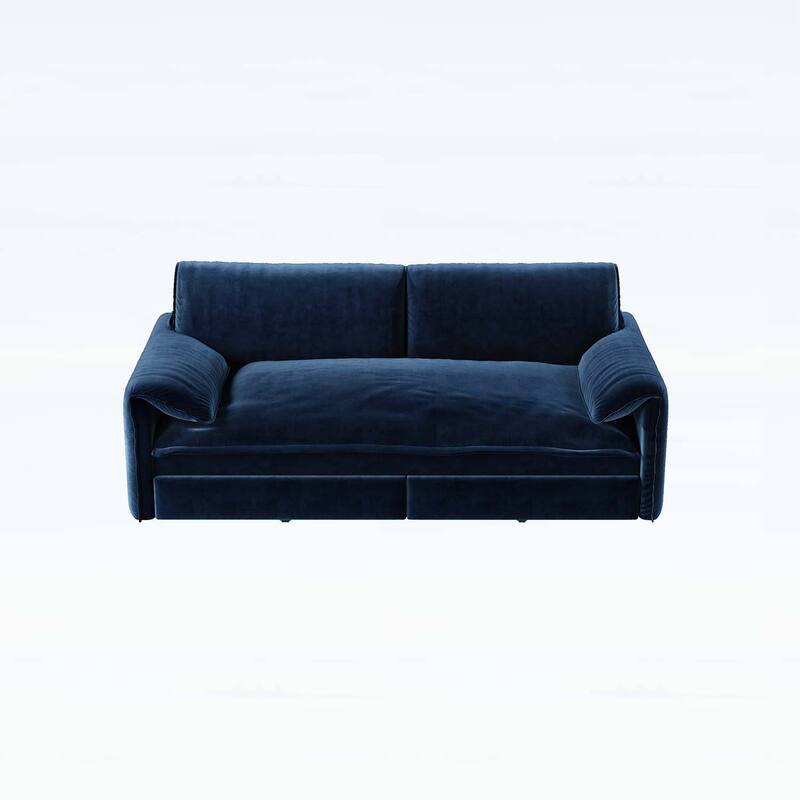 3-in-1 Convertible Sleeper with Side Storage,Multi-Functional Loveseat for Various Spaces