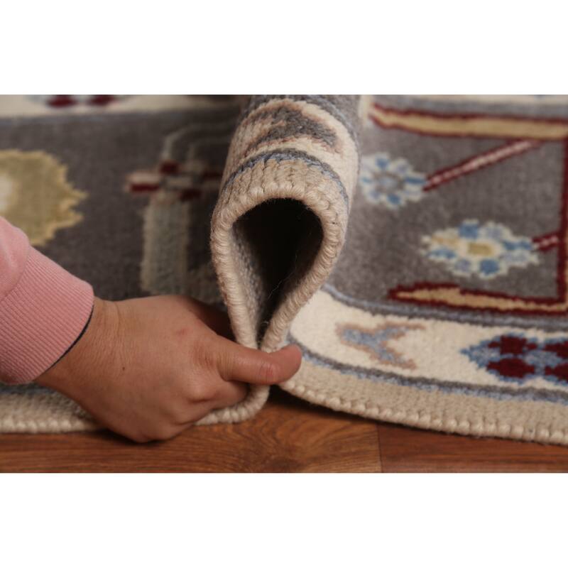 Oushak Indian Area Rug Handmade Wool Carpet - 8'0" x 10'0"
