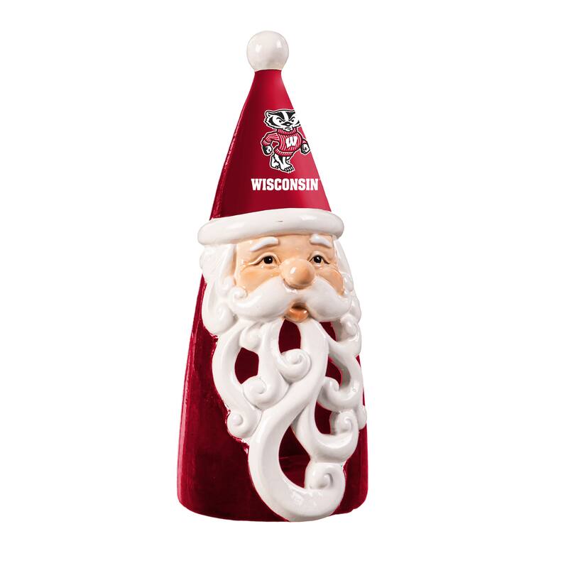 University of Wisconsin-Madison Santa LED Garden Statuary, 8"