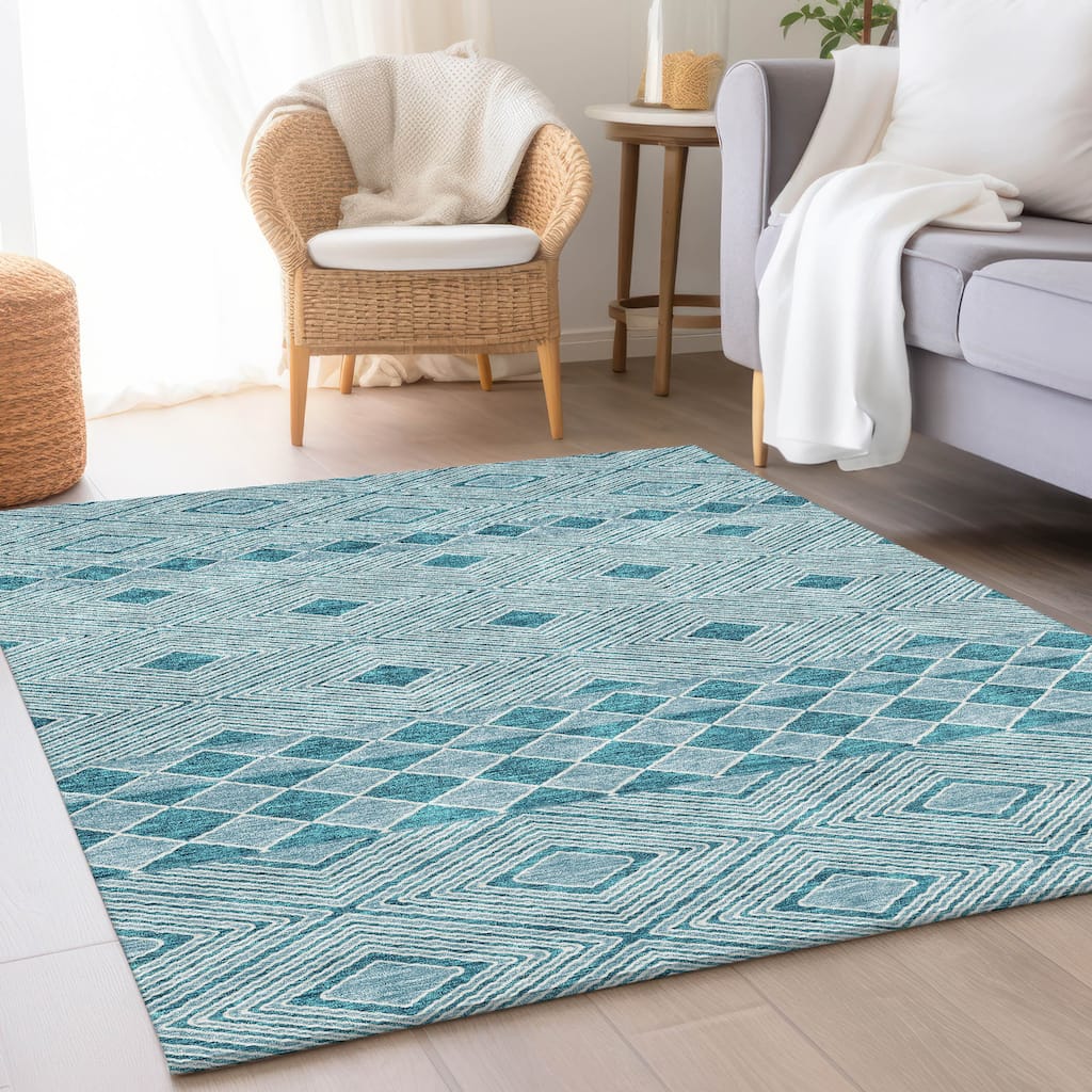 Premium Washable Super Soft Geo Prints Mayfield Rug