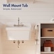 preview thumbnail 7 of 6, Eridanus Mason 24-inch Vitreous China Wall Mount Laundry Tub Utility Sink