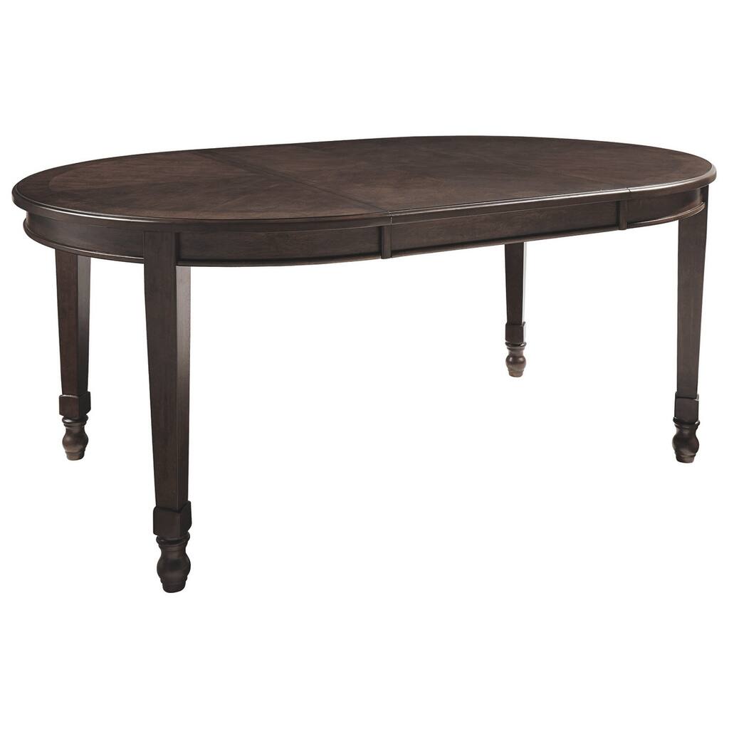 Adinton Oval Dining Room Extention Table - Brown
