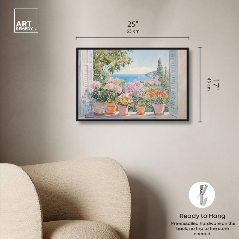 Mediterranean Blooms Canvas by Art Remedy