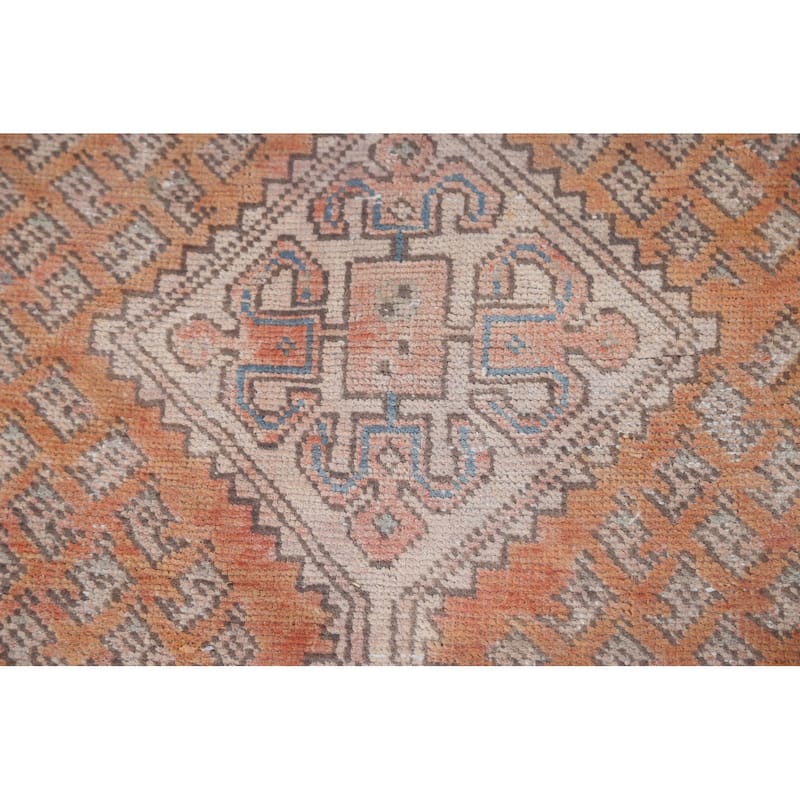 Distressed Botemir Persian Vintage Rug Handmade Wool Carpet - 3'6" x 4'11"