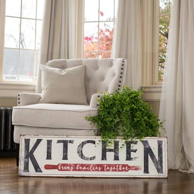 Kitchen Bring Families Together Sign