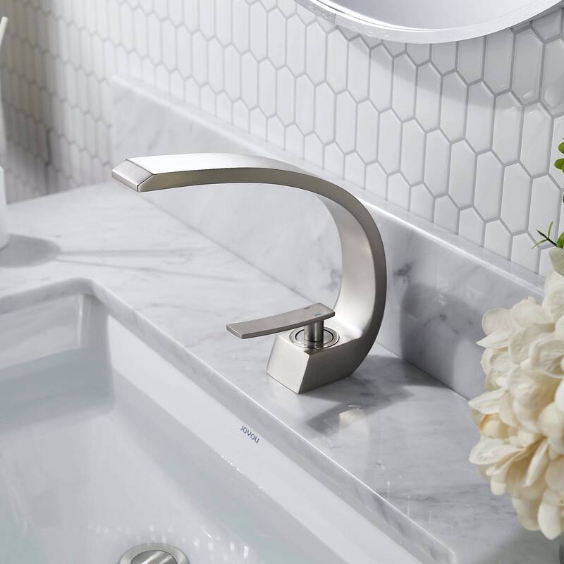 FORIOUS 41030 Single Hole Arch Bathroom Sink Vessel Faucet