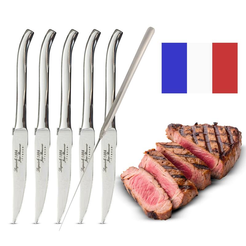 Classic Cuisine Laguiole Stainless Steel Serrated Steak Knives Set of 6 - 6 Piece
