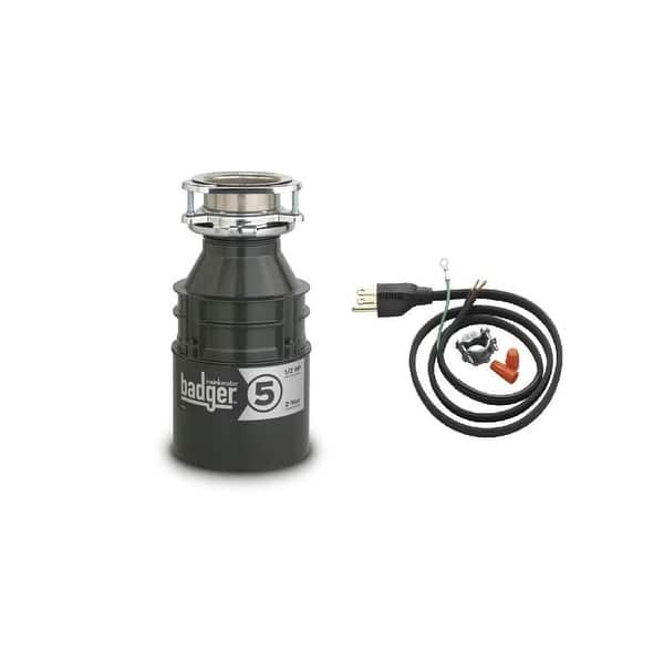 Shop Insinkerator Badger 5 Badger 1 2 Hp Garbage Disposal With Soundseal Overstock 17779222