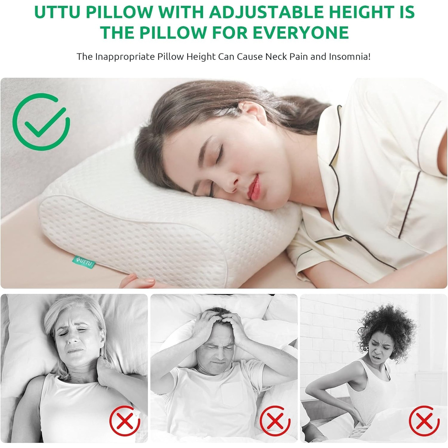 Orthopedic contoured pillow top