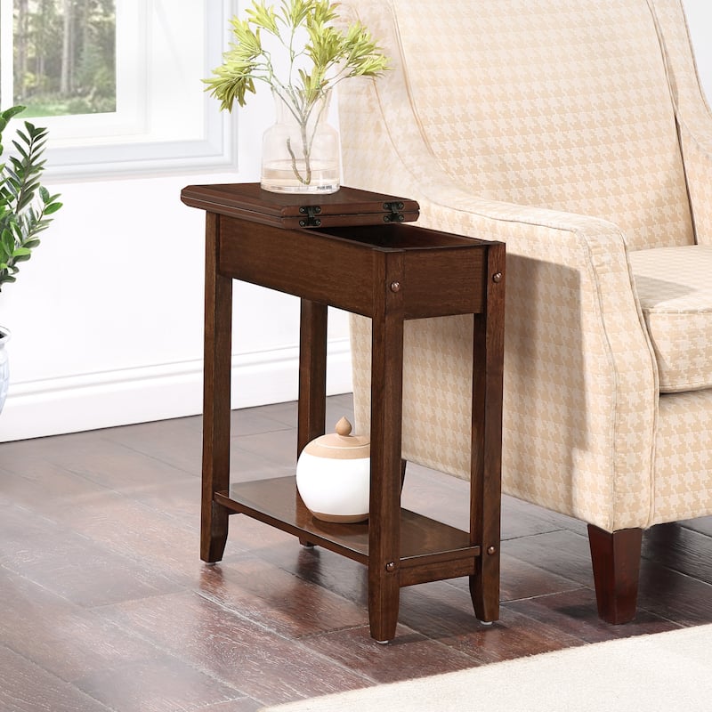 Compact End Table with Built In Magazine Rack, C Frame Design for Easy Sofa Placement and Convenient Living Room Use - 23