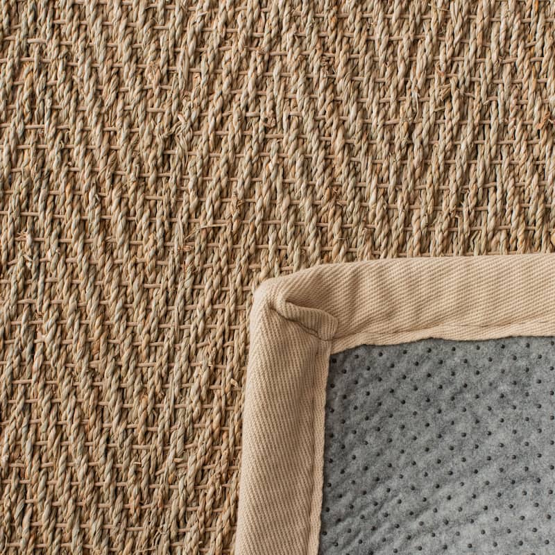 SAFAVIEH Natural Fiber Oceana Herringbone Seagrass Rug