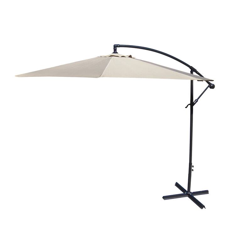9.5' Octagon Offset Cantilever Patio Umbrella with Crank Opening
