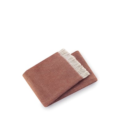 Soft Terracotta Links Pattern Throw Blanket