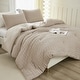 preview thumbnail 12 of 33, 3 Pieces Lightweight Summer Seersucker Bedding Comforters Sets