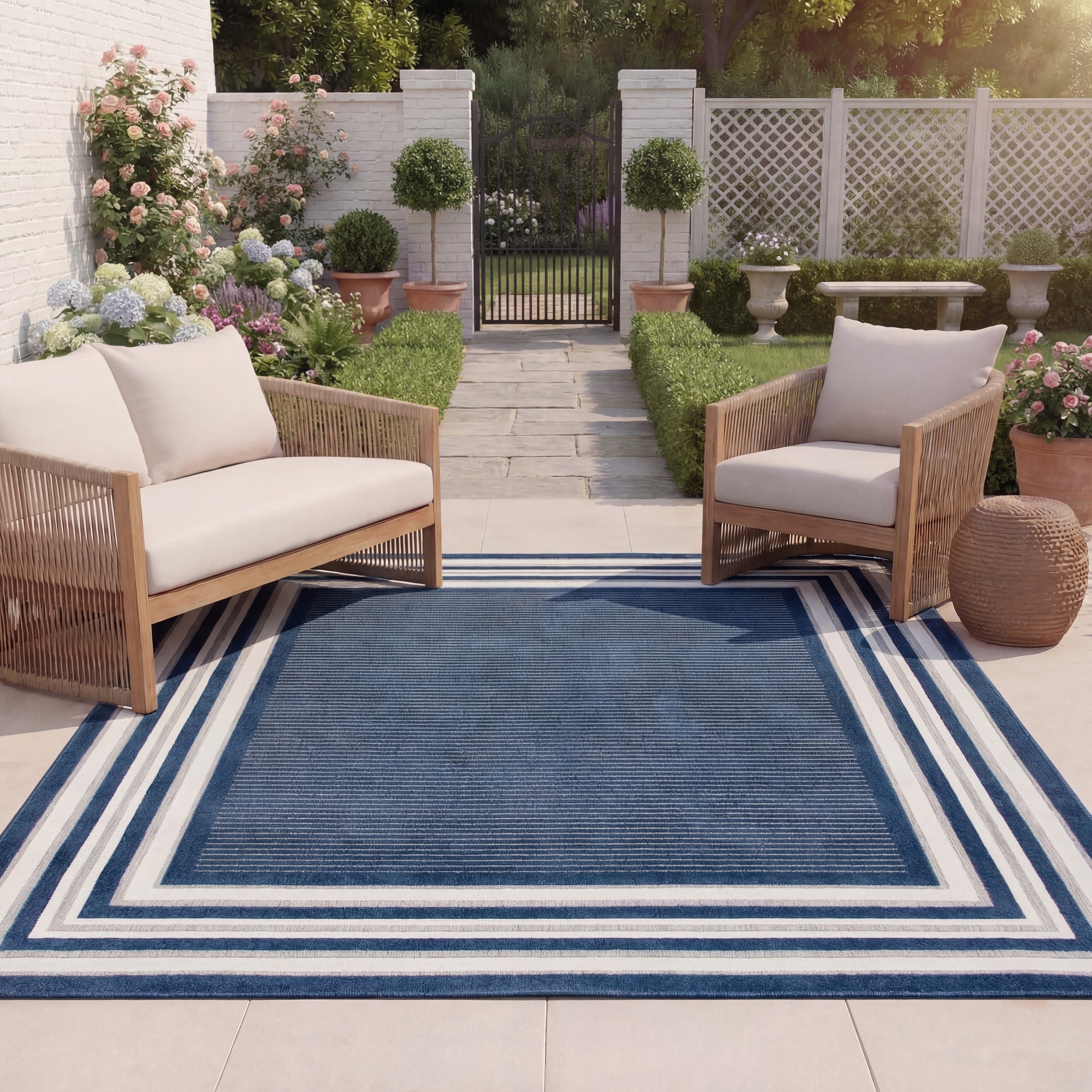 SAFAVIEH Cabana Pratima Indoor/Outdoor Waterproof Patio Backyard Rug